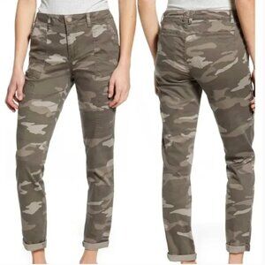 LIKE NEW! Wit & Wisdom Camo Flex-cellent Women's High Waist Utility Pant Size 6
